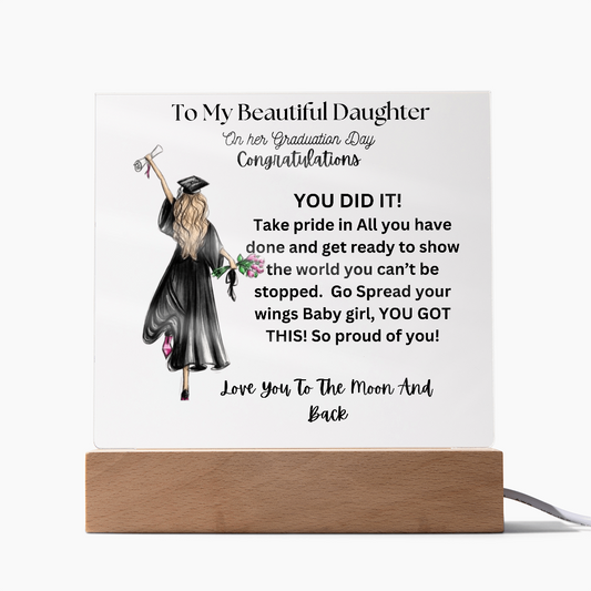 To My Beautiful Daughter on Her Graduation Day